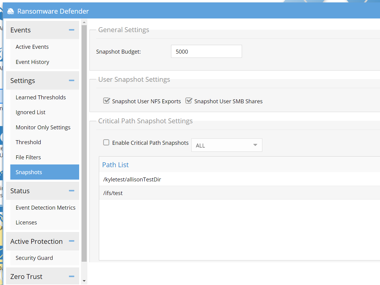How to Configure Snapshot Modes (Critical Path and SMB share snapshots ...