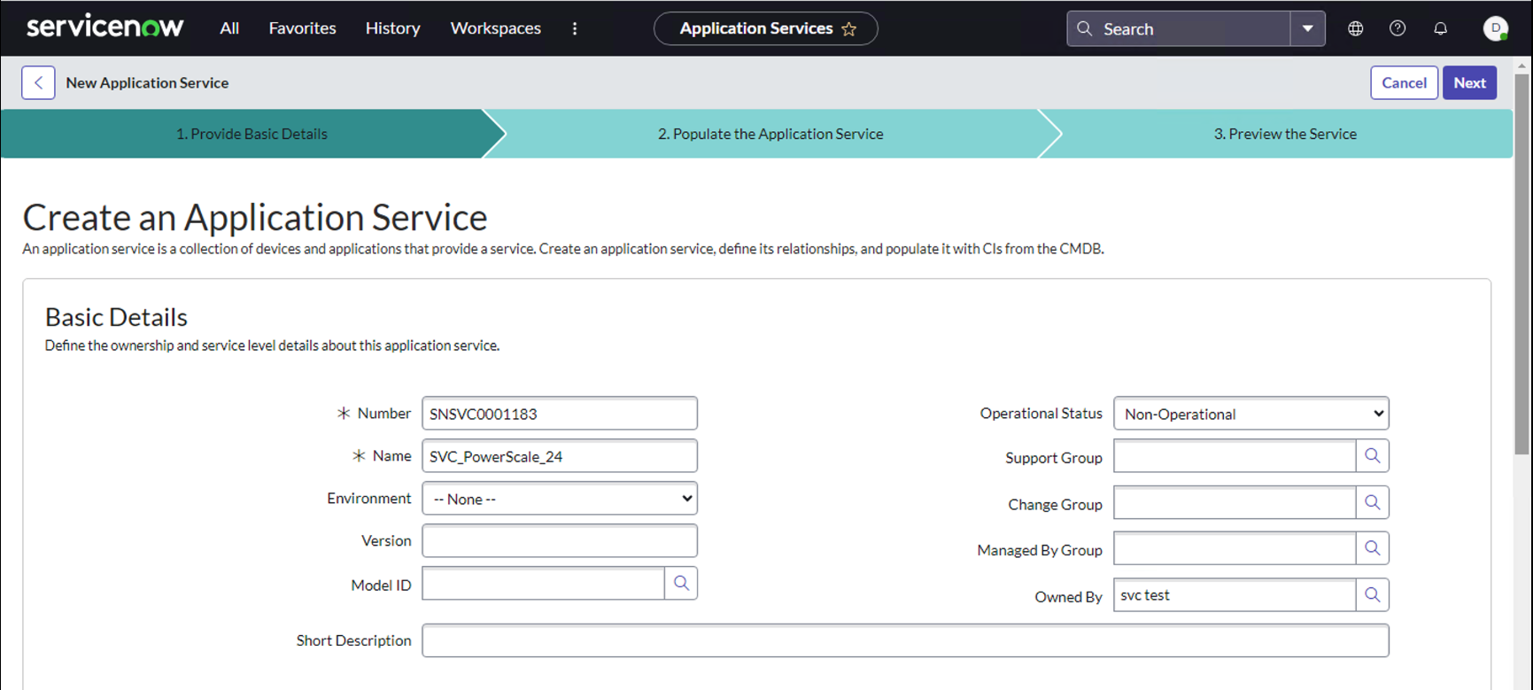 Eyeglass to ServiceNow Application Service Dashboard for Disaster ...
