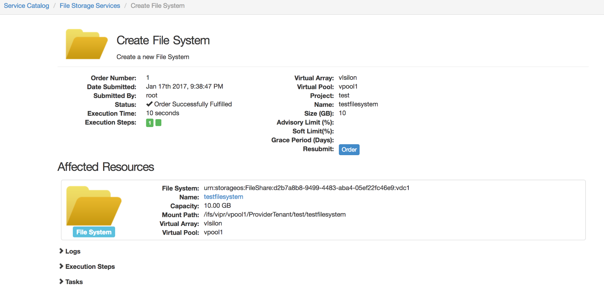 vipr provisioned shares and exports.png